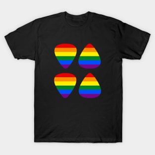 Pride Flag Guitar Picks T-Shirt